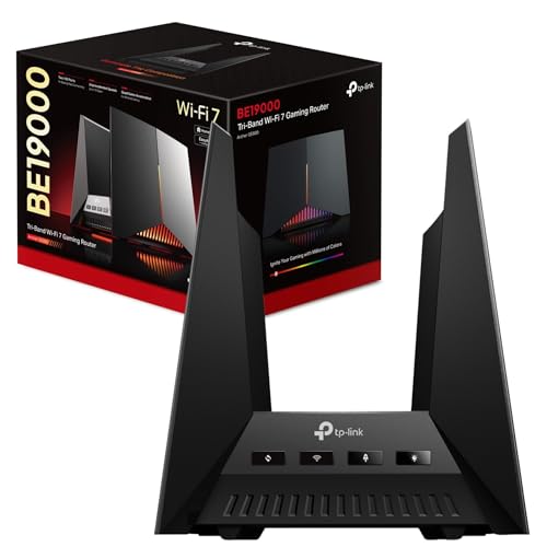TP-Link Archer GE800 Gaming Router 7 BE19000Mbps Tri-Band WiFi, 10G Ports, Game Panel, USB 3.0, HomeShield