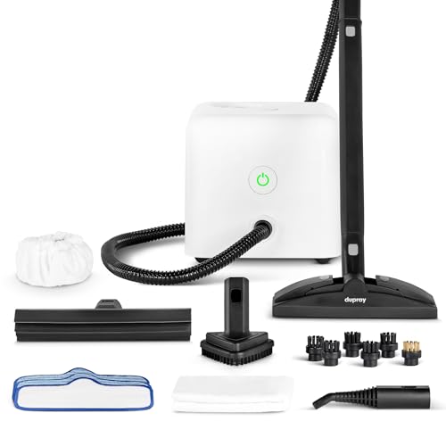 Dupray Neat Steam Cleaner Kit - Powerful Multipurpose Steamer for Chemical-Free Deep Cleaning on Floors, Cars, Tiles & Upholstery