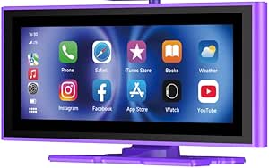Android Auto CarPlay Screen 10-inch Smart Display 1080P - Purple