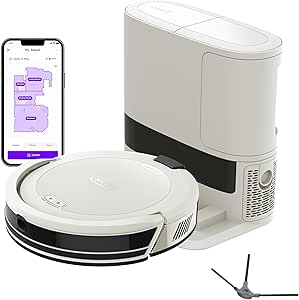 Shark Navigator Robot Vacuum 30-Day Self-Empty Base, Powerful Suction, Smart Navigation, Self-Cleaning Brushroll, Carpets & Floors