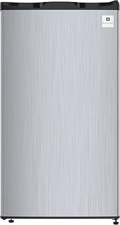 ARCTIC CHEF Mini Fridge with Freezer Compartment, Adjustable Thermostat, Reversible Door - Ideal for Dorm, Office, Apartment - 3.2 Cubic Feet