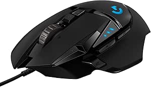 Logitech G502 HERO Gaming Mouse: 25K Sensor, RGB, Adjustable Weights