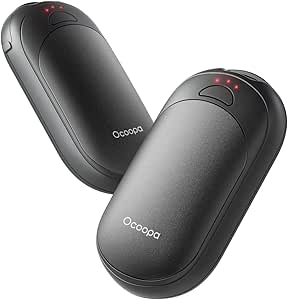 OCOOPA Rechargeable Hand Warmers 2 Pack, Smart Heating, Portable Heater, Ultra Slim Pocket - Ideal Christmas Gifts for Men