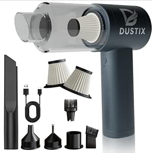 Mini Pro Cordless Handheld Vacuum Cleaner 12kPa Suction 2-Speed - Powerful Car Hoover & Blower - Fast Charging - Portable for Car, Home, Desk