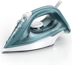 Sundu 1500W Steam Iron - Ceramic Soleplate, Rapid Heat, Self-Clean, Auto-Off - Home Use Green