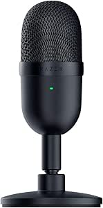 Razer Seiren Mini USB Condenser Mic: Pro Quality for Streaming & Gaming - Supercardioid Pickup - Shock Resistant - Classic Black