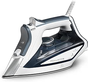 Rowenta Clothes Steamer: Focus Stainless Steel Iron, 400 Microsteam Holes, Powerful & Lightweight