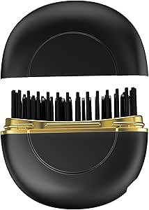 Colexy Direct Mini Wireless Hair Straightener Brush, Portable Black - Ceramic & Tourmaline Plates, 3 Heat Settings, Quick Heat