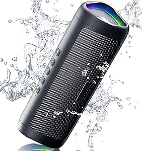 Portable Bluetooth Speaker: Wireless, IPX5 Waterproof, 20H Playtime - Ideal Stocking Stuffer for Adults & Teens