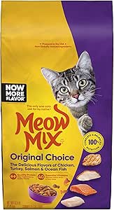 Meow Mix Dry Cat Food, Original Choice, 6.3 Pound Bag