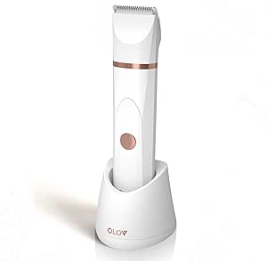 OLOV Electric Body Hair Trimmer: Men's Groin & Women's Bikini Groomer, Wet/Dry Shaver, USB Recharge, Waterproof Razor