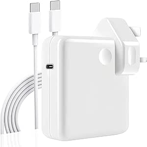 bokilino 96W USB C Charger for MacBook Pro & Air, All USB-C Laptops, iPad, 6.6ft 5A Cable