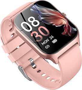 CASCHO Smartwatch 1.85 inch HD Bluetooth Calls, 115+ Sports Modes, IP68 Waterproof, Sleep Monitor, Heart Rate, Step Counter for Android iOS