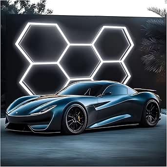 UMCDA Hexagon LED Lights 24-Pack for Garages & Warehouses