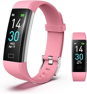 Fitness Tracker Smart Watch, Heart Rate Monitor, Blood Pressure, Oxygen, Sleep Tracker, IP68 Waterproof, Pedometer, Men Women Kids