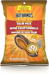 Foot Bliss Insole Warmers, Adhesive Value Pack, 5 Pairs, Cozy Heat