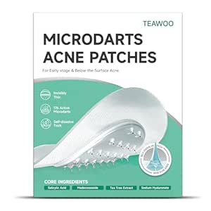 Microdart Acne Patches 36-Count, Salicylic Acid, Madecossoside, Deep Blemishes