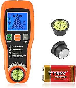 WOVTE Stud Finder Wall Scanner 7-in-1 Detector with Audio Alarm & HD Display for Wood, AC Wire, Metal, Screws Detection