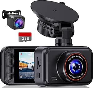 Brand Dash Cam: 1440P+1080P QHD Dual Camera for Cars, Mini Cam, 2" Screen, Night Vision, Parking Monitor