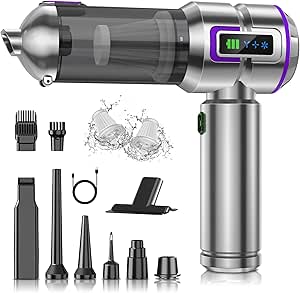 Brand Handheld Vacuum Cleaner 25000Pa 4-in-1 Cordless Car Vacuum with Screen, 1-Touch Dust Removal, Brushless Motor for Home/Car/Pet