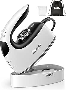 Sundu Mini Travel Iron with Steam, Portable 1000W Steamer for Quilting & Sewing, 300 Microsteam Holes, Digital Temp Control