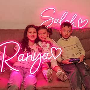 Neon Lights Sign for Room Decoration, Dimmable LED, Customizable - Perfect for Parties, Weddings, Game Rooms & Bars