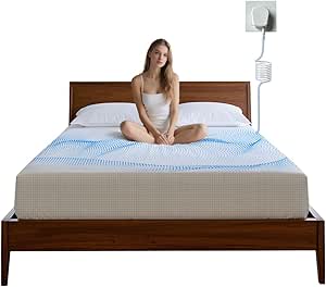 Grounding Double Size Bed Sheet, Organic Cotton & Silver Fiber, Beige, 135x190x35cm