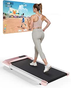 LCD Display Walking Pad, 2.5HP Treadmill, App Control, 159kg Capacity, Training Programs, 1-8km/h Speed - Home & Office