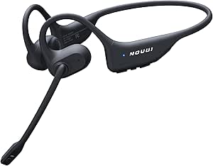 Brand Open Ear Headphones: Dual Connection Bluetooth Headset with AI Noise Cancelling Mic, Bluetooth 5.3, Sweatproof Wireless Headset for Work & Workout