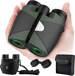 Occer 15x30 Compact Binoculars: Large View, High Power for Bird Watching, Lightweight, Low Light Vision