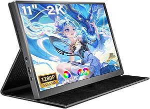 TravelSight 10.5-inch FHD Portable Monitor with 410Nits Brightness - HDMI USB-C - External Second Screen for Laptop PC, MAC, PS4, Xbox