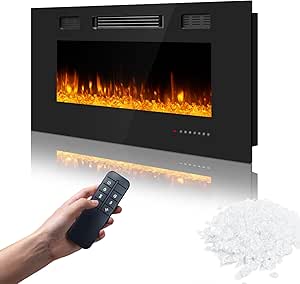 CozyHeat 24-inch Electric Fireplace Insert with Remote Control