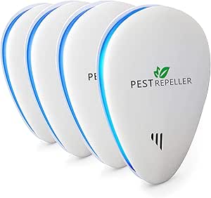 Pest Soldier Ultrasonic Repellent 4-pack for Mice, Rats, Mosquitoes - Plug-in Electronic Control