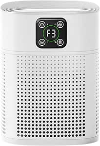 HY1800 Pro Air Purifier: Large Room 1080sqft, 360° Air Inlet, 3 Speeds