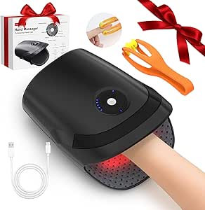 ZhanHao Hand Massager with Heat & Compression - Electric Arthritis & Carpal Tunnel Relief - Cordless Massagers