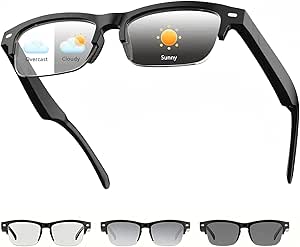 Bluetooth Smart Glasses: Open-Ear Sound, Waterproof for Travel, Work & Driving