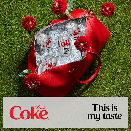 Diet Coke 330ml Can Cola - Pack of 24, Refreshing Soda Drink