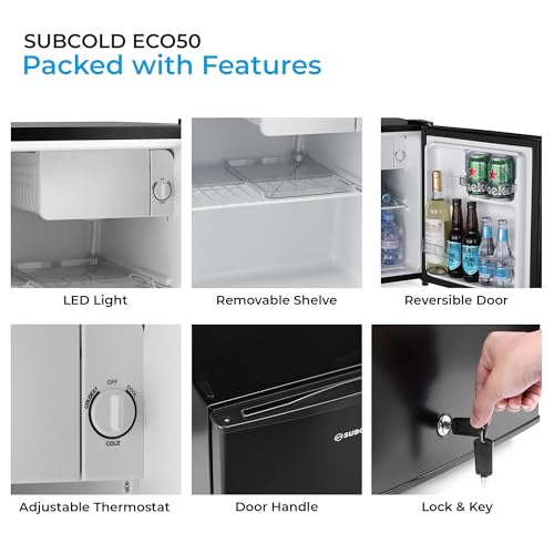 Subcold Eco50 Mini Fridge: Table-Top Model with Chiller Box