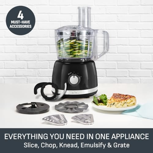 Tefal Soleil Food Processor: 2.4L Capacity, 13 Functions, 2 speeds, 4 Accessories, Black