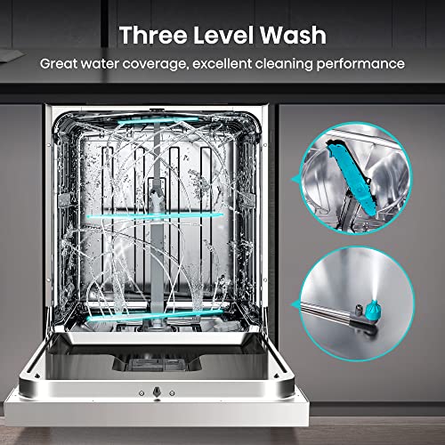 Hisense 16 Place Settings Dishwasher - Auto Dry, White, Freestanding - Energy Class D