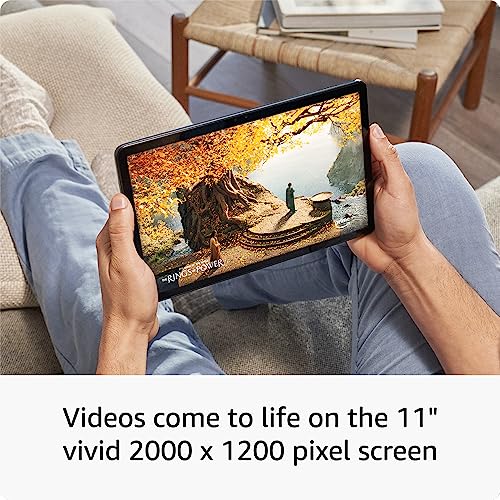 Amazon Fire Max 11 Tablet - Vivid 11" Display, Octa-Core, 4GB RAM - 14-Hr Battery - 64GB - Grey Ads