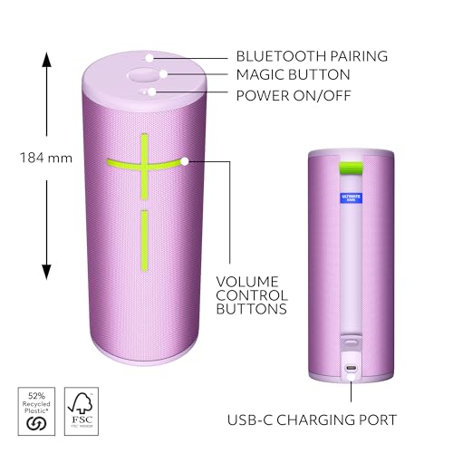 Ultimate Ears BOOM 4 Portable Waterproof Speaker for Bold Sound