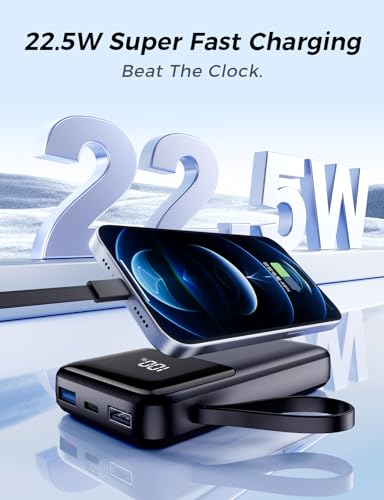 Brand Portable Charger 10000mAh for Fast Charging, PD 3.0 QC 3.0, iPhone Compatible