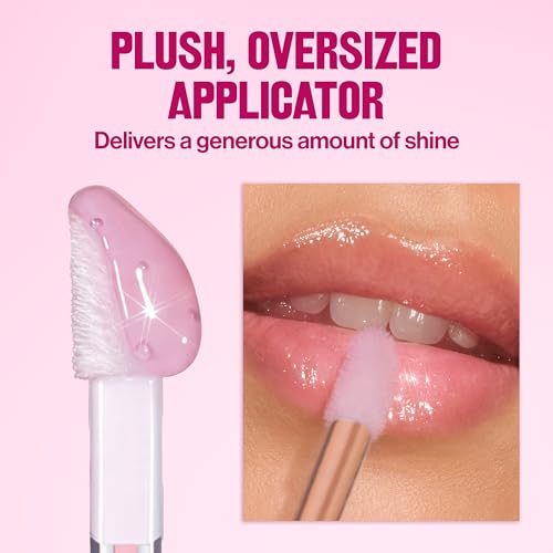 Revlon Glimmer Lip Oil - Hydrating Gloss with Squalane, Shine, Plumping Finish