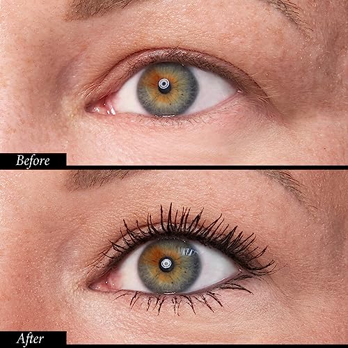 LAURA GELLER Waterproof Lengthening Mascara in Black - Defining, Curling, Buildable Formula - Innovative Brush - Eye Makeup
