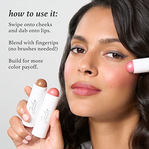 Julep Cream-to-Powder Blush Stick, Rose Gold, 2-in-1 Makeup