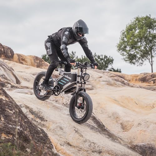 RZOGUWEX Off-Road EBIKE: 20" Electric Snow Bike, 48V 25AH Battery