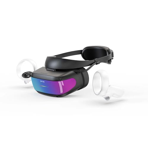 DPVR E4 PCVR Headset with Controller - Virtual Reality Gaming for PC, SteamVR Support