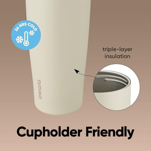 Owala FreeSip Sway Stainless Steel Water Bottle 30oz for Travel & Sports