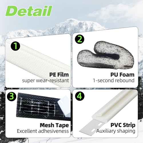 V-Shape Self Adhesive Door Sealing Strip, Draft Excluder Foam